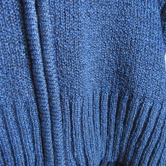 Kim Rogers Blue Knitted Zipper Cardigan Size Large - Picture 4 of 8